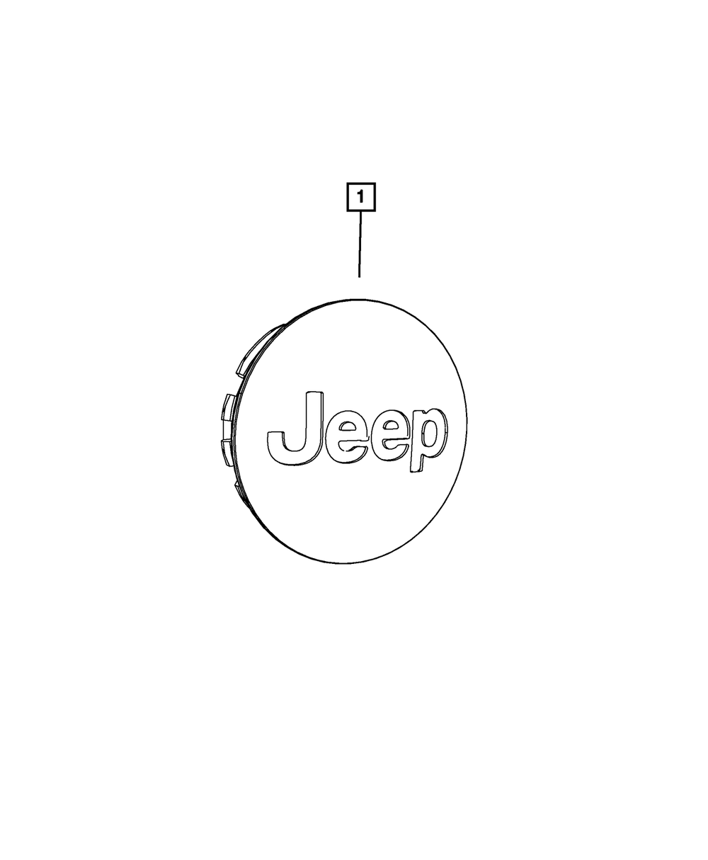 Wheel Cap | Mopar | Part Number (1LB77RNWAC)