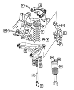 Suspension Shock Absorber Kit - Mopar (68170199AC)