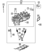 Cylinder Head Gasket, Right Side - Mopar (05184456AI)