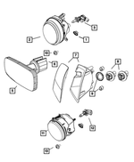 Park And Turn Signal Socket - Mopar (68000686AA)