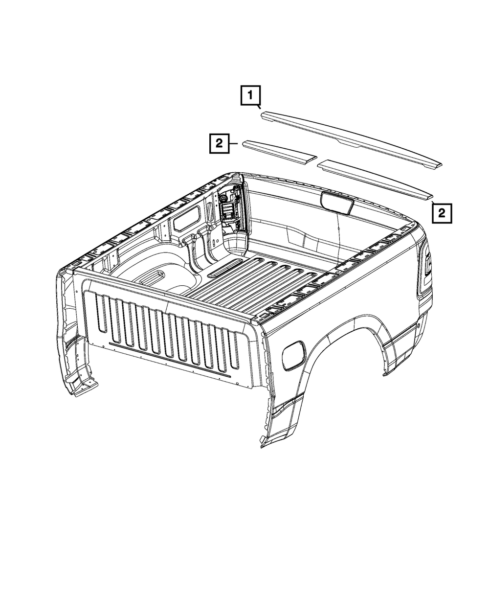Tailgate Spoiler - Mopar (68292635AC)