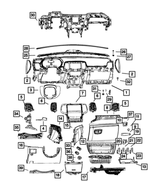 Base Panel Instrument Panel - Mopar (5QX85DX9AE)