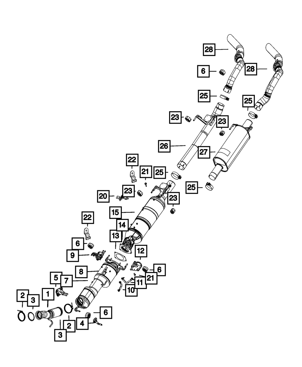 Exhaust Gasket - Mopar (68379574AA)
