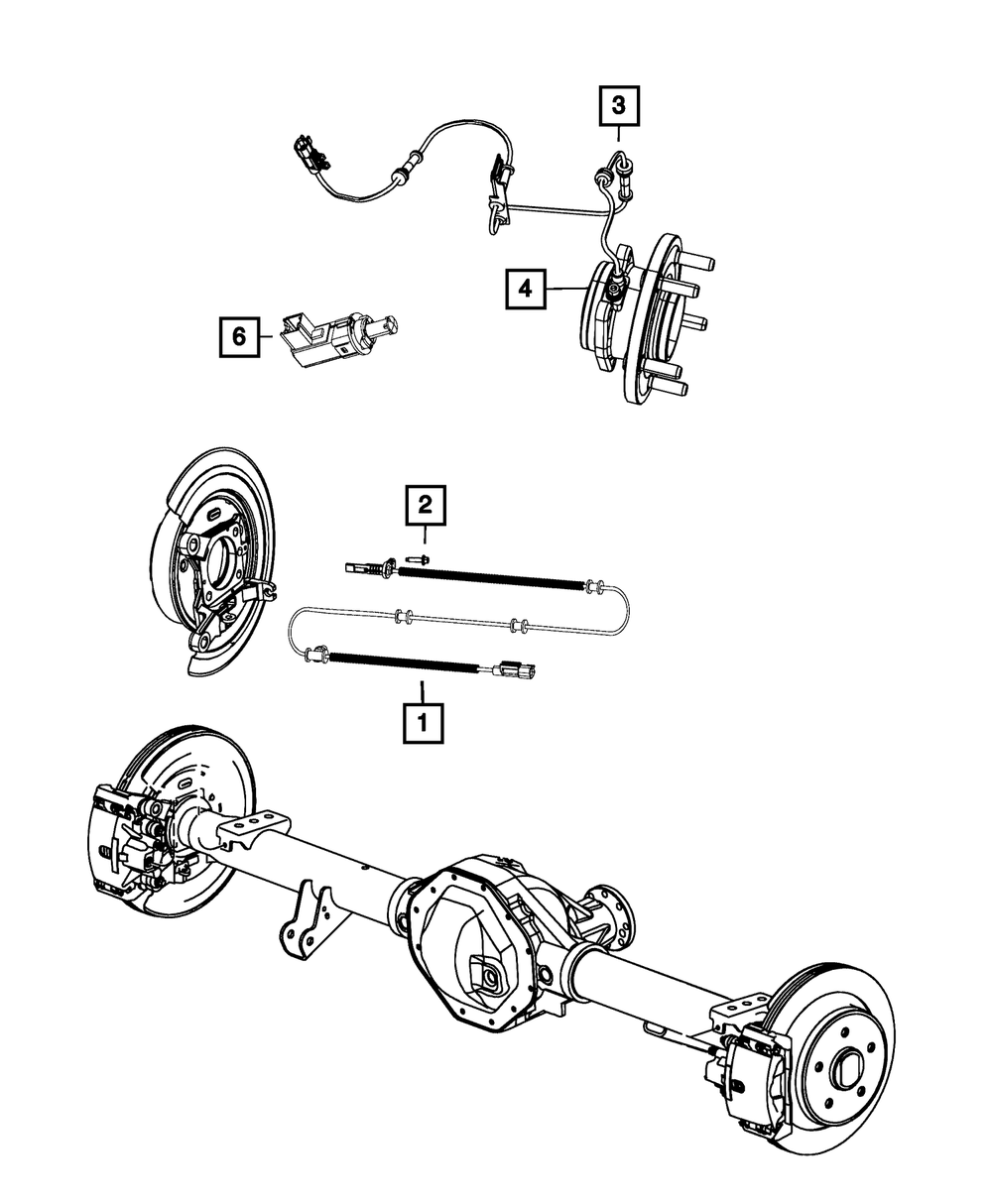 Wheel Speed Sensor - Mopar (68231044AE)