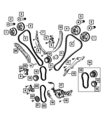 Tensioner Arm, Left Side - Mopar (5047792AB)