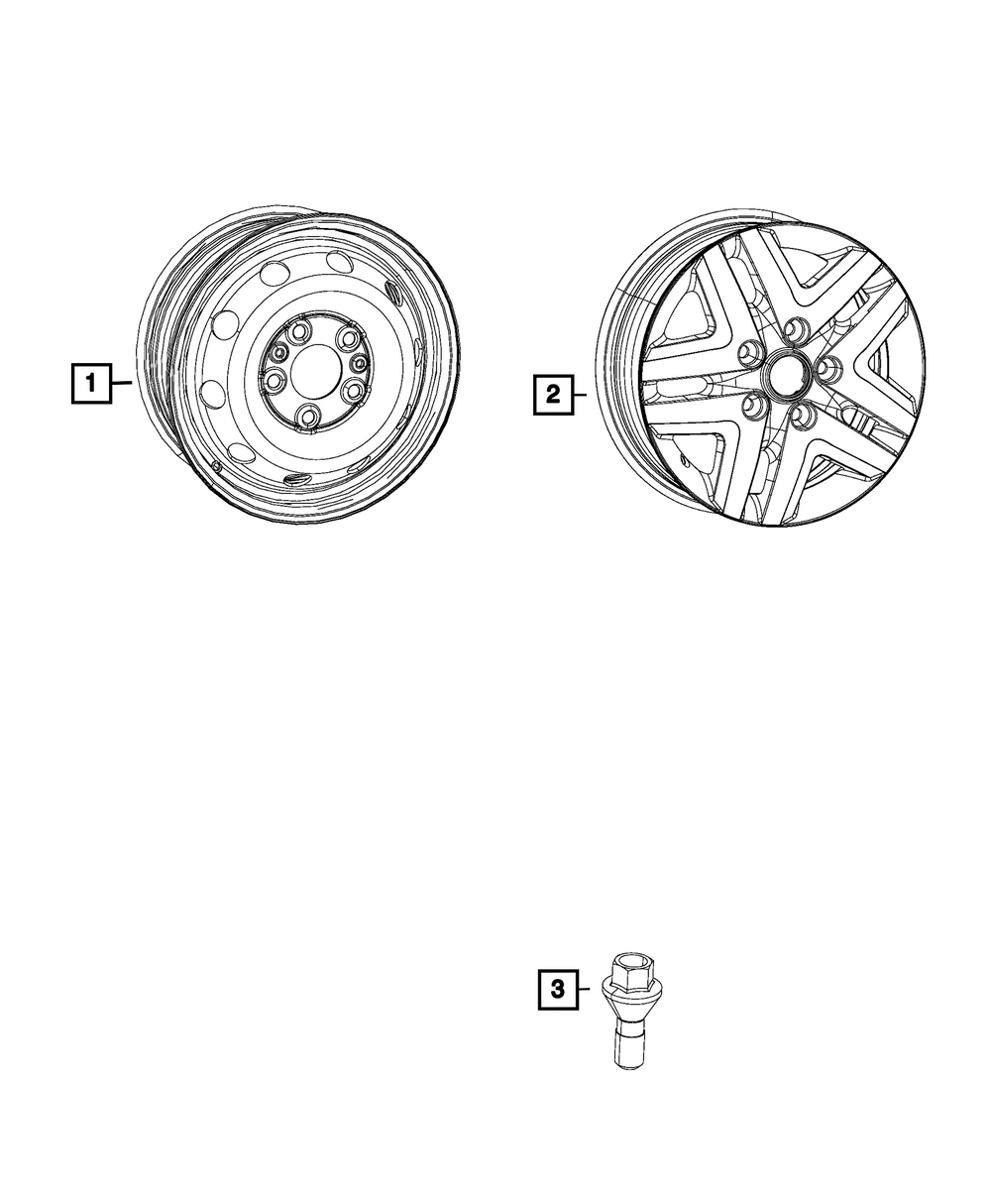 Wheel Lug Bolt | Mopar | Part Number (68095788AA)