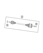 Axle Half Shaft - Mopar (68277002AB)
