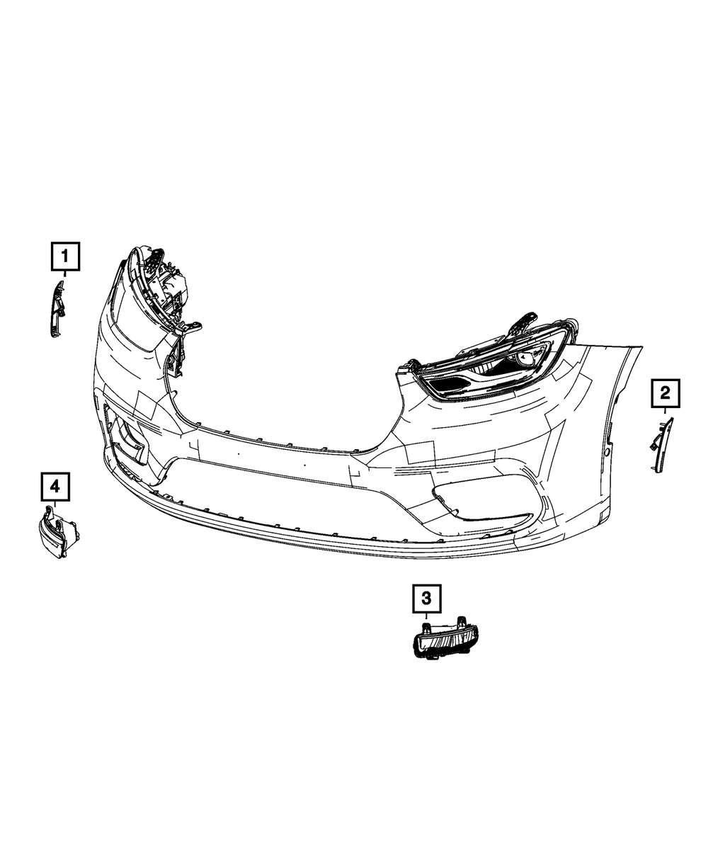 Fog Lamp, Right - Mopar (68669566AA)