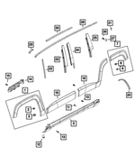 Wheel Flare Molding, Right - Mopar (5XB66LXHAA)