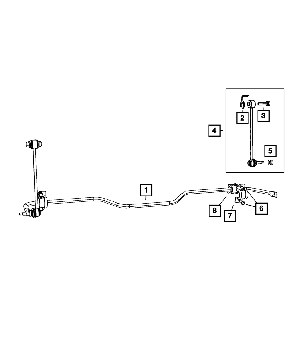 Stabilizer Bar Link Kit - Mopar (68235278AB)