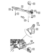 Hex Flange Head Bolt - Mopar (6104197AA)