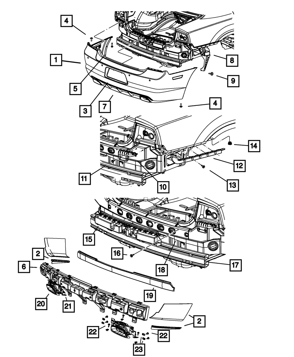 Fascia Support Bracket, Right - Mopar (57010614AF)