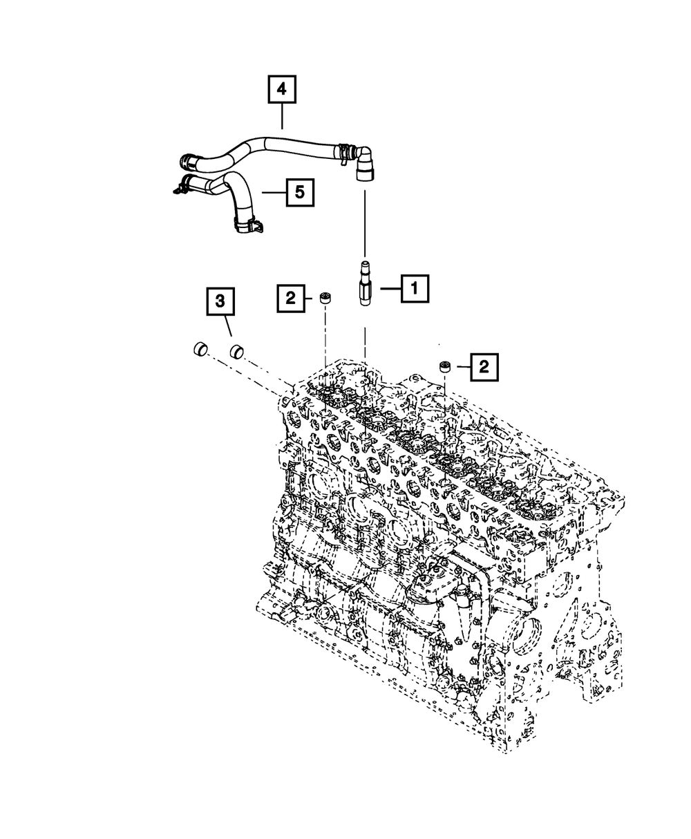 Heater Return Hose - Mopar (68297774AA)