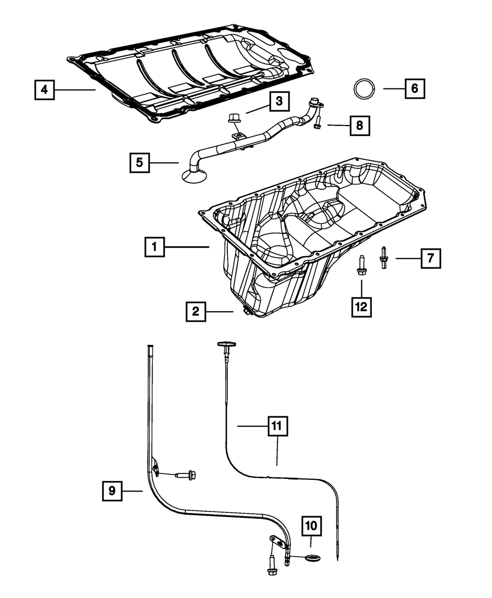 Engine Oil Indicator Tube | Mopar | Part Number (6511311AA)