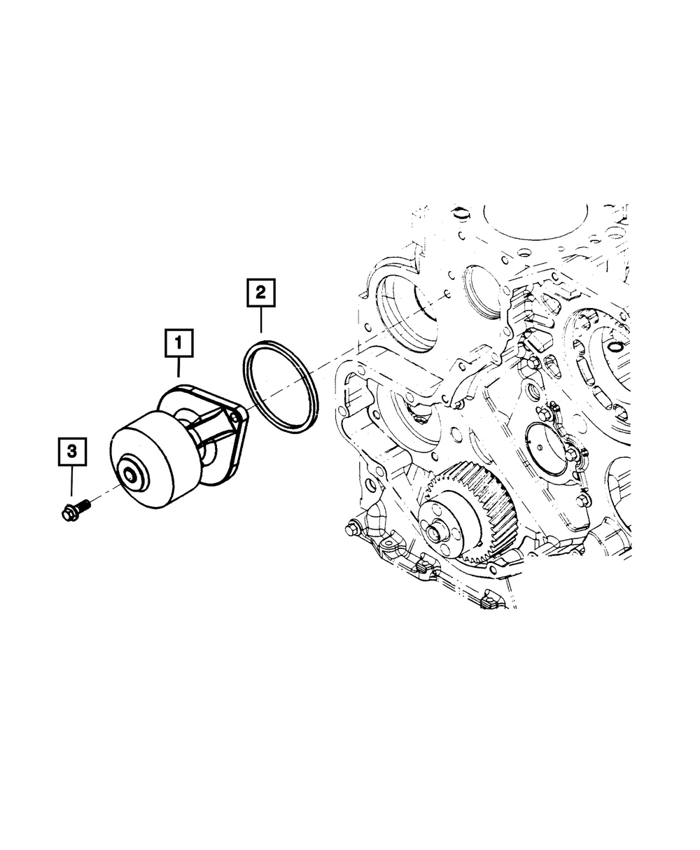 Water Pump - Mopar (68569196AA)