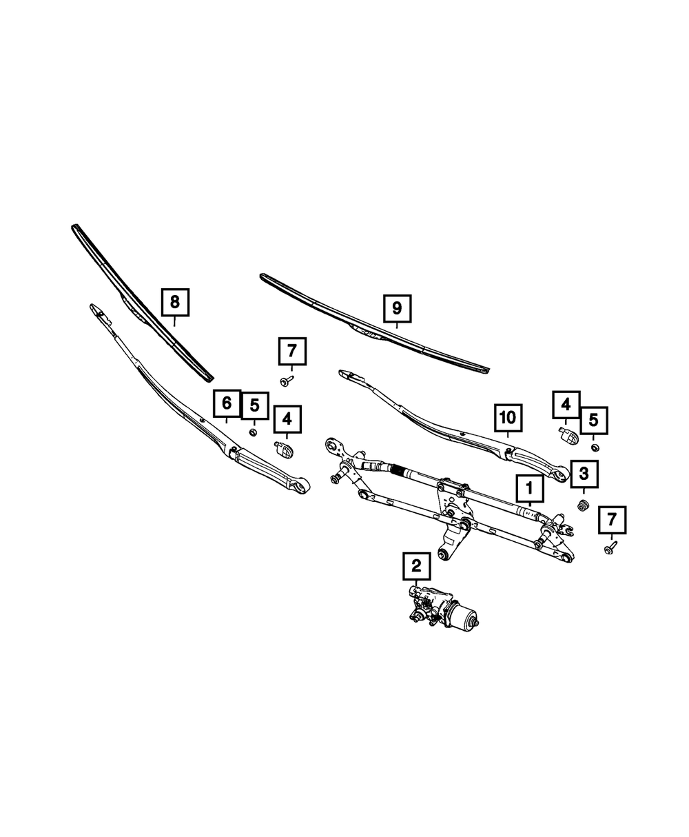 Front Wiper Blade | Mopar | Part Number (68505532AA)