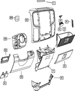 Parking Brake Handle - Mopar (1NL97DX9AC)