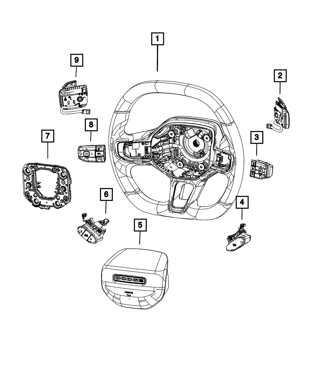 Steering Wheel Switch - Mopar (68411009AA)