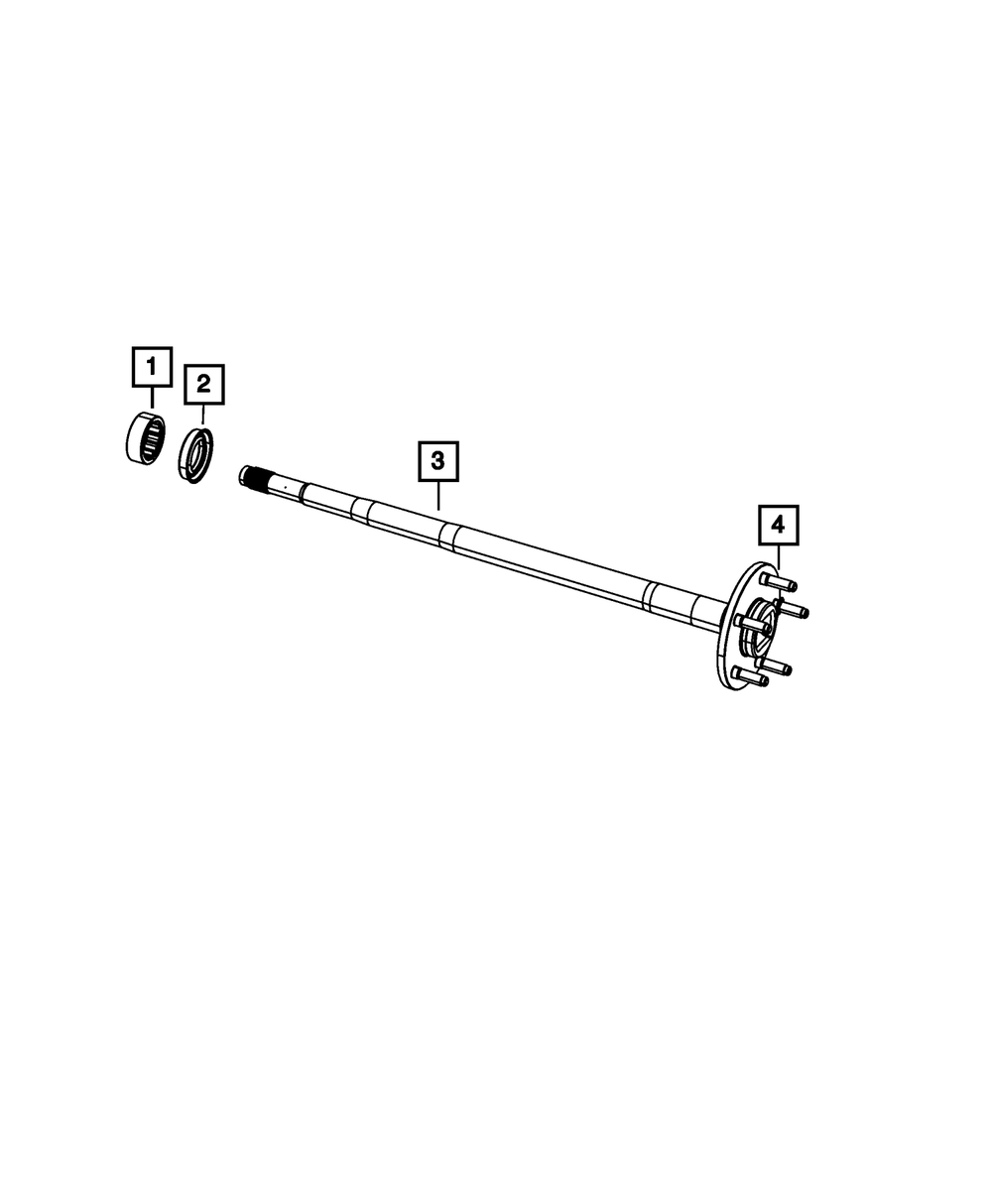 Axle Rear Shaft, Left - Mopar (68140297AA)