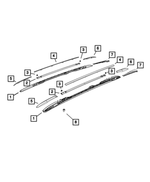 Side Rail Cover, Right - Mopar (68502250AA)
