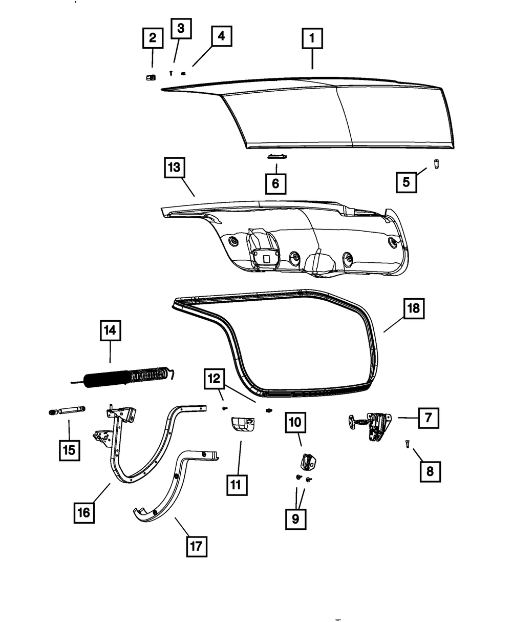 Decklid Latch - Mopar (4589217AF)