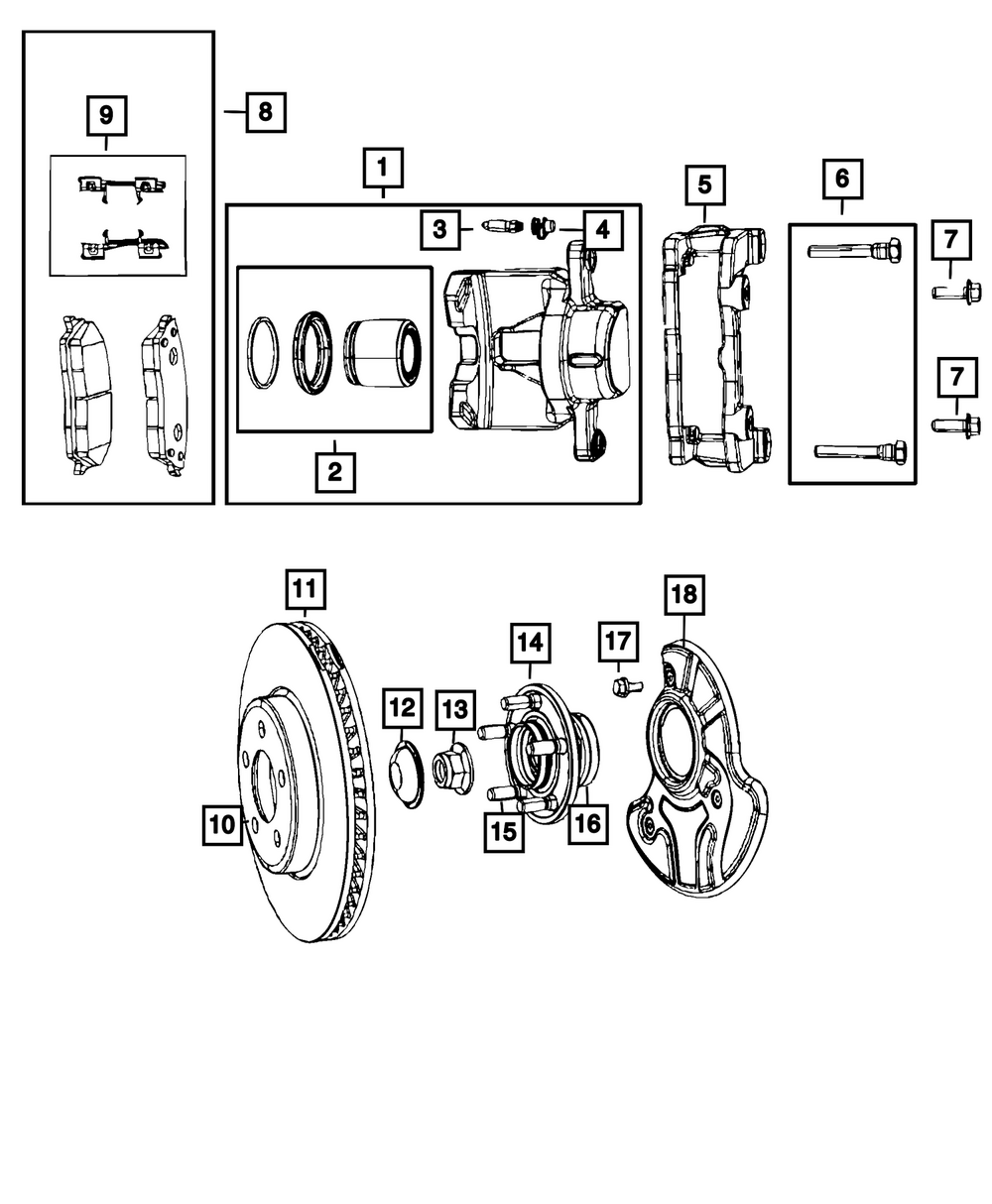 Disc Brake Rotor - Mopar (04755537AA)