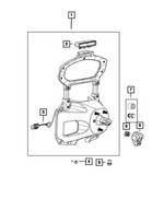 High Mounted Stop Lamp Wiring - Mopar (68432092AB)