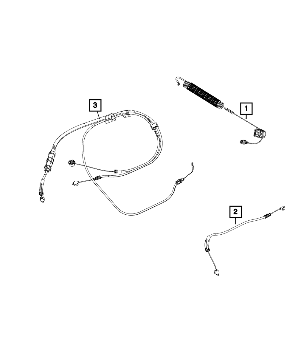 Seat Riser Cable Kit, Right - Mopar (68143770AB)