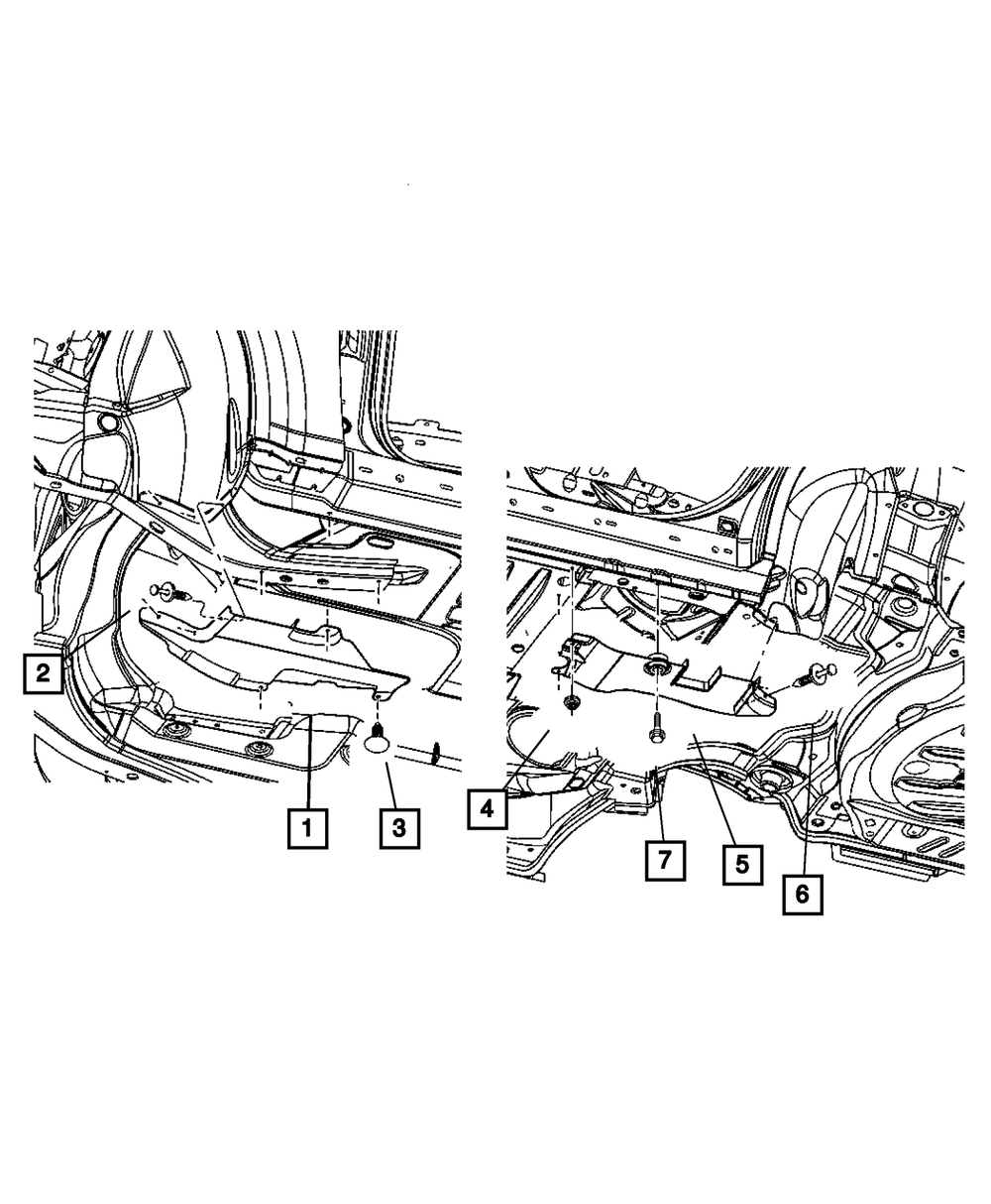 Torque Box Cover, Left - Mopar (68253237AC)