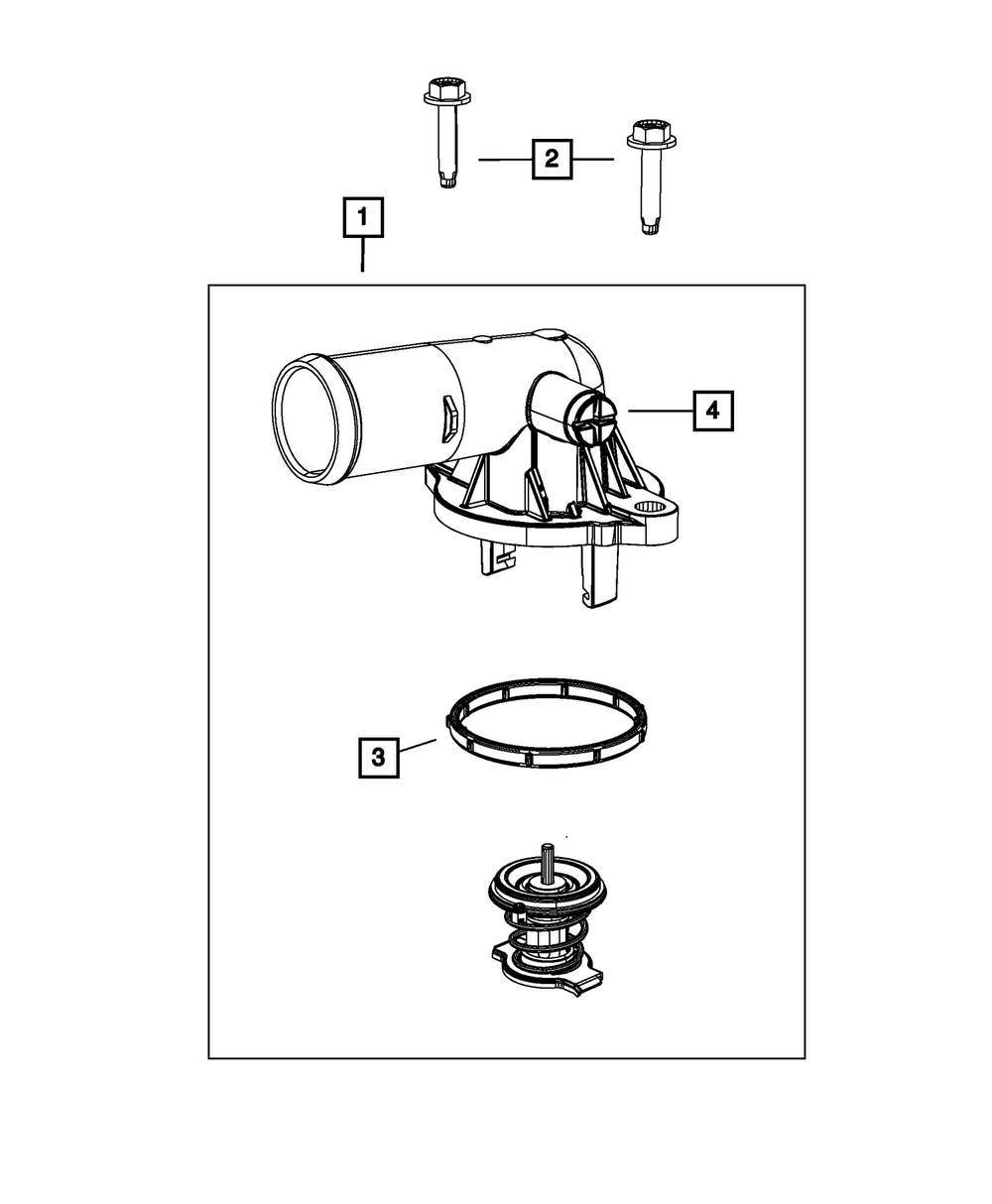 Thermostat Housing - Mopar (68136754AA)