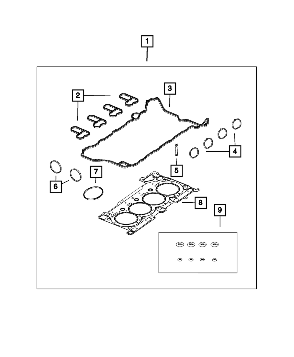 Fuel Injector Seal Kit - Mopar (68436674AA)
