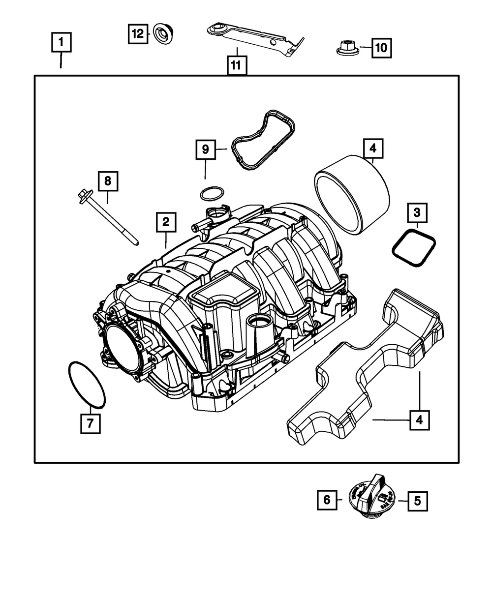 Nut- Mounting | Mopar | Part Number (6104727AA)