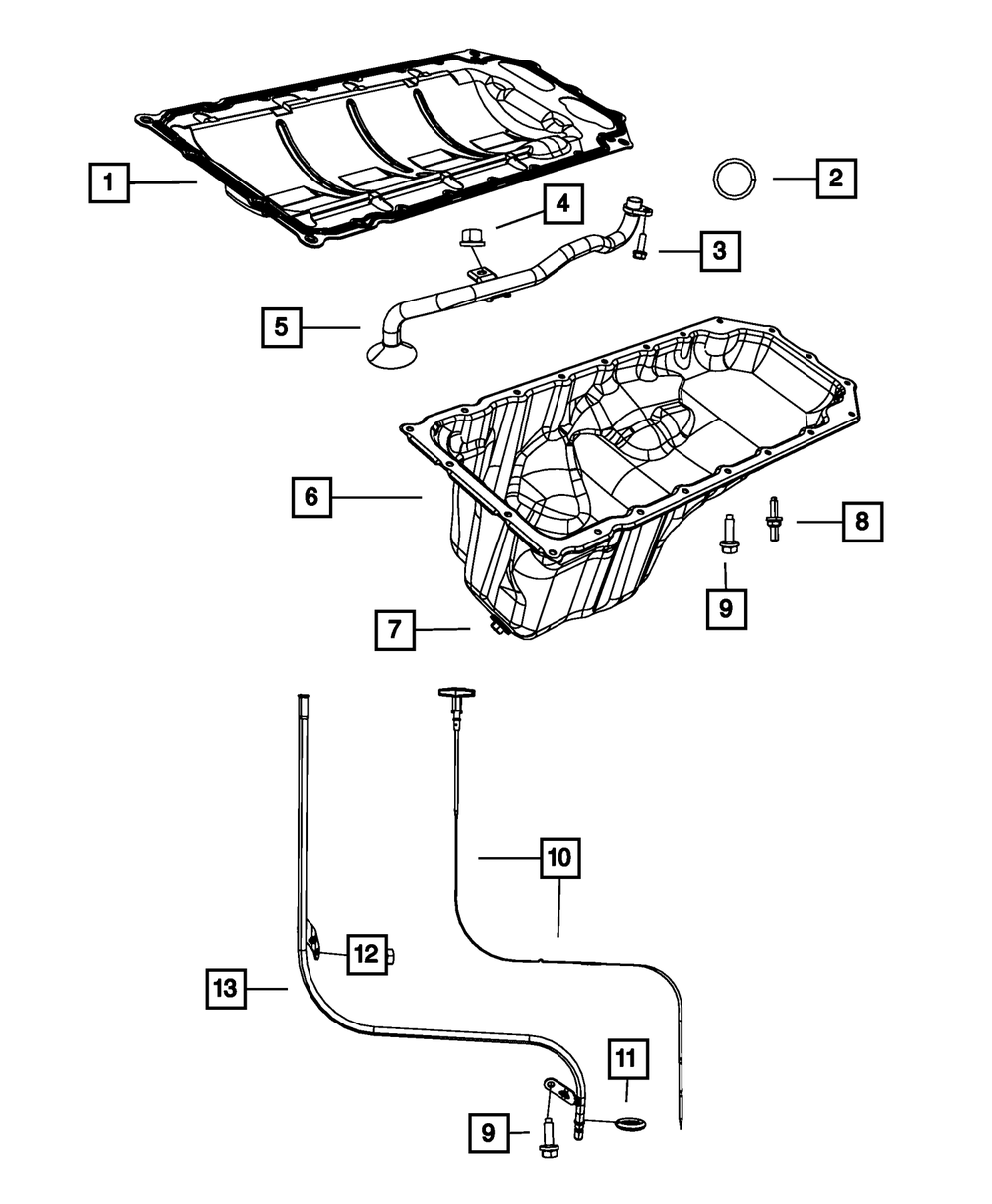 Engine Oil Level Indicator - Mopar (53021321AK)