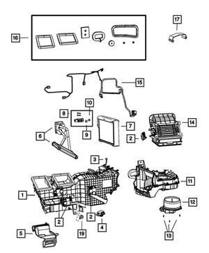 Blower Motor Resistor - Mopar (68048900AA)