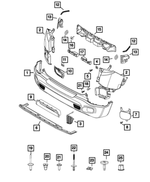 Fascia Bracket, Left - Mopar (68255517AA)