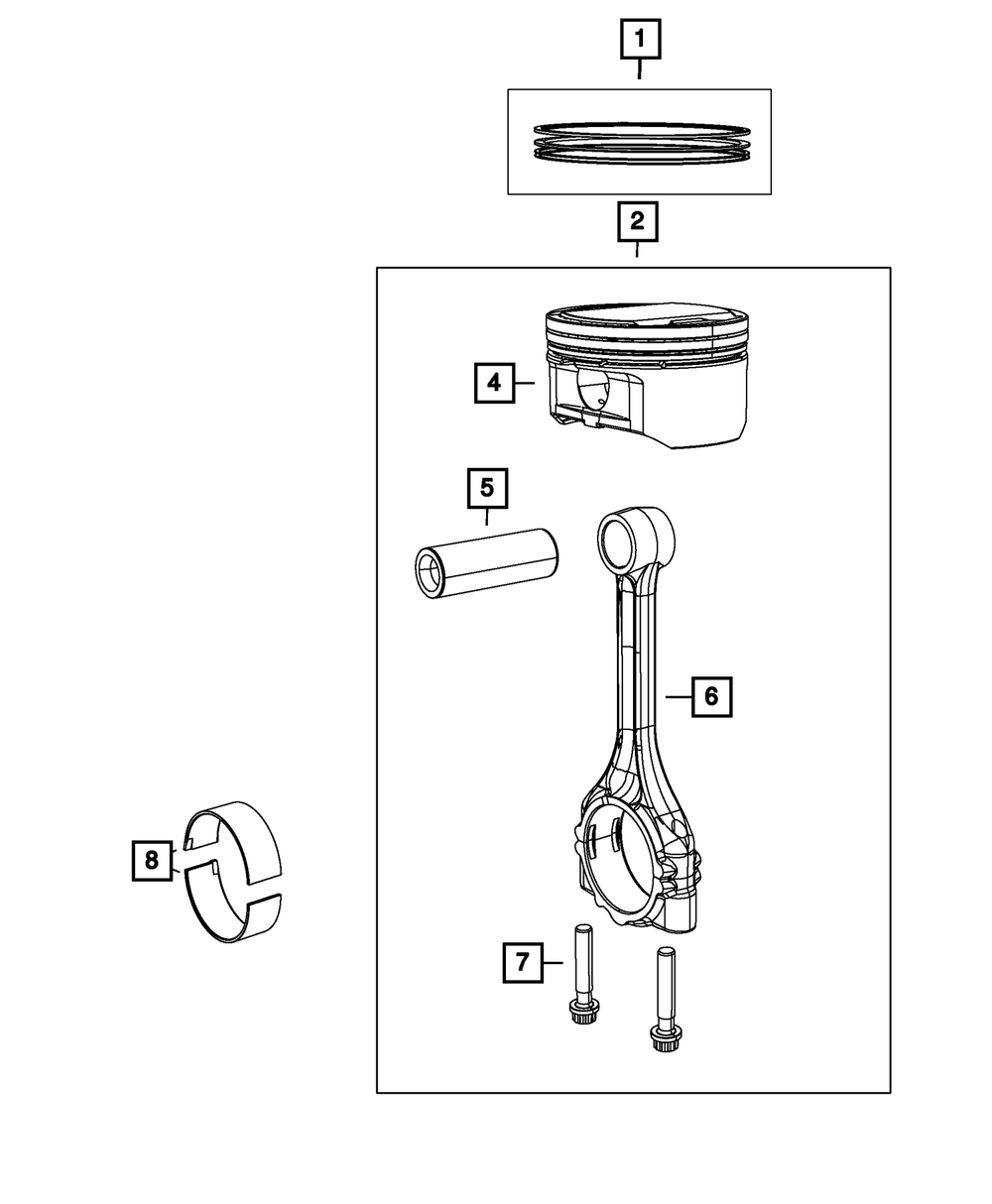 Connecting Rod Bearing | Mopar | Part Number (5184112AF)