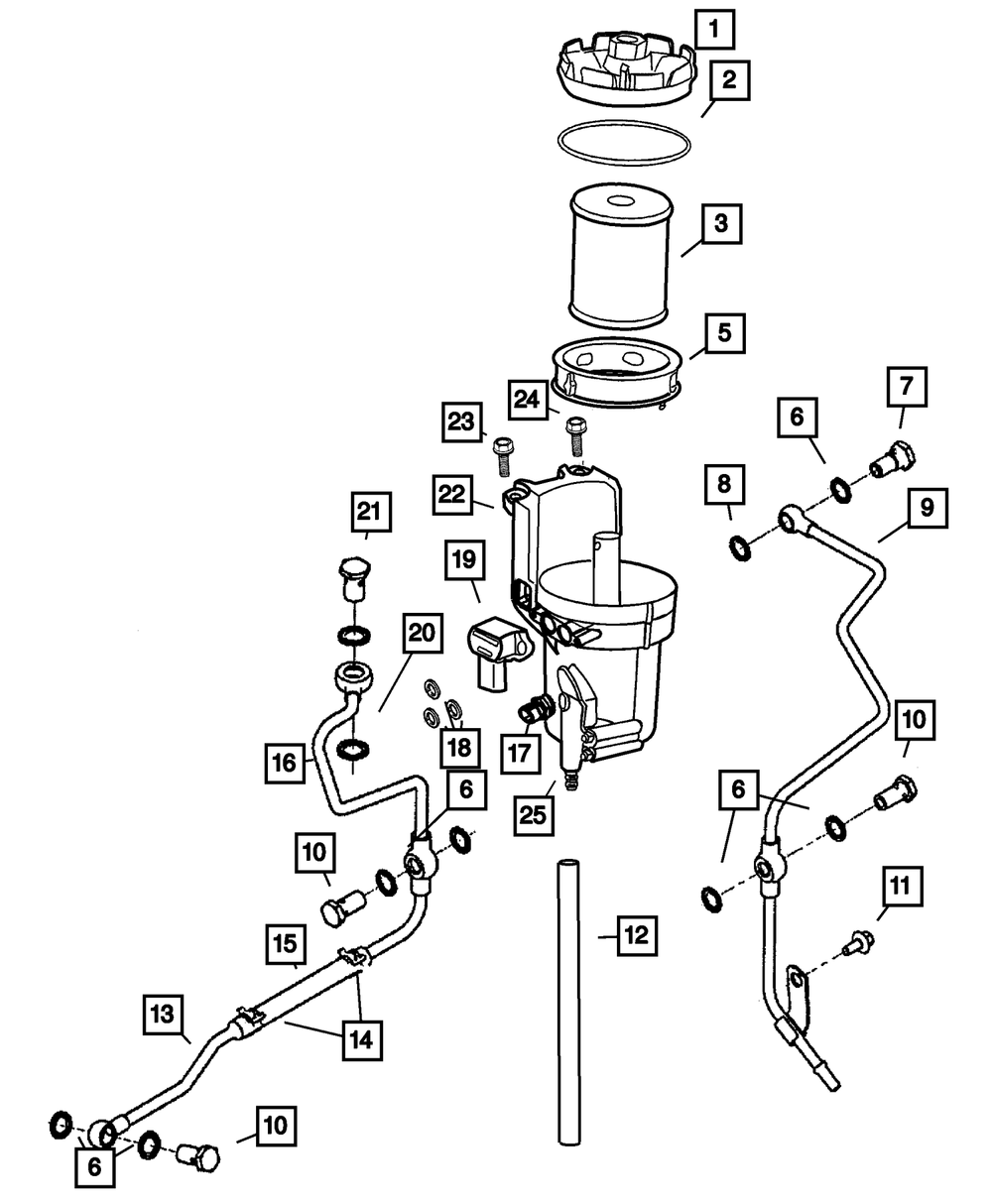Fuel Filter - Mopar (68001914AB)