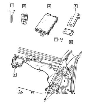 Blank Key | Mopar | Part Number (68200221AA)