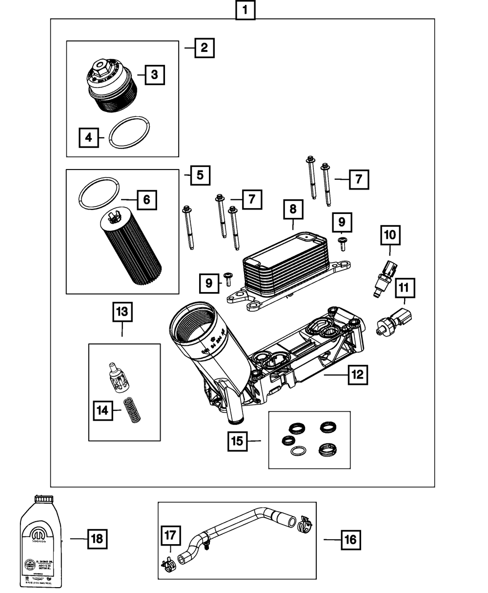 Engine Oil Filter Kit | Mopar | Part Number (68079744AD)Oil FiltersMy Mopar Garage