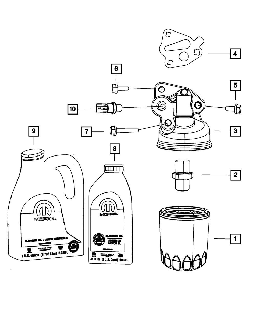 Engine Oil Filter | Mopar | Part Number (4105409AE)Oil FiltersMy Mopar Garage