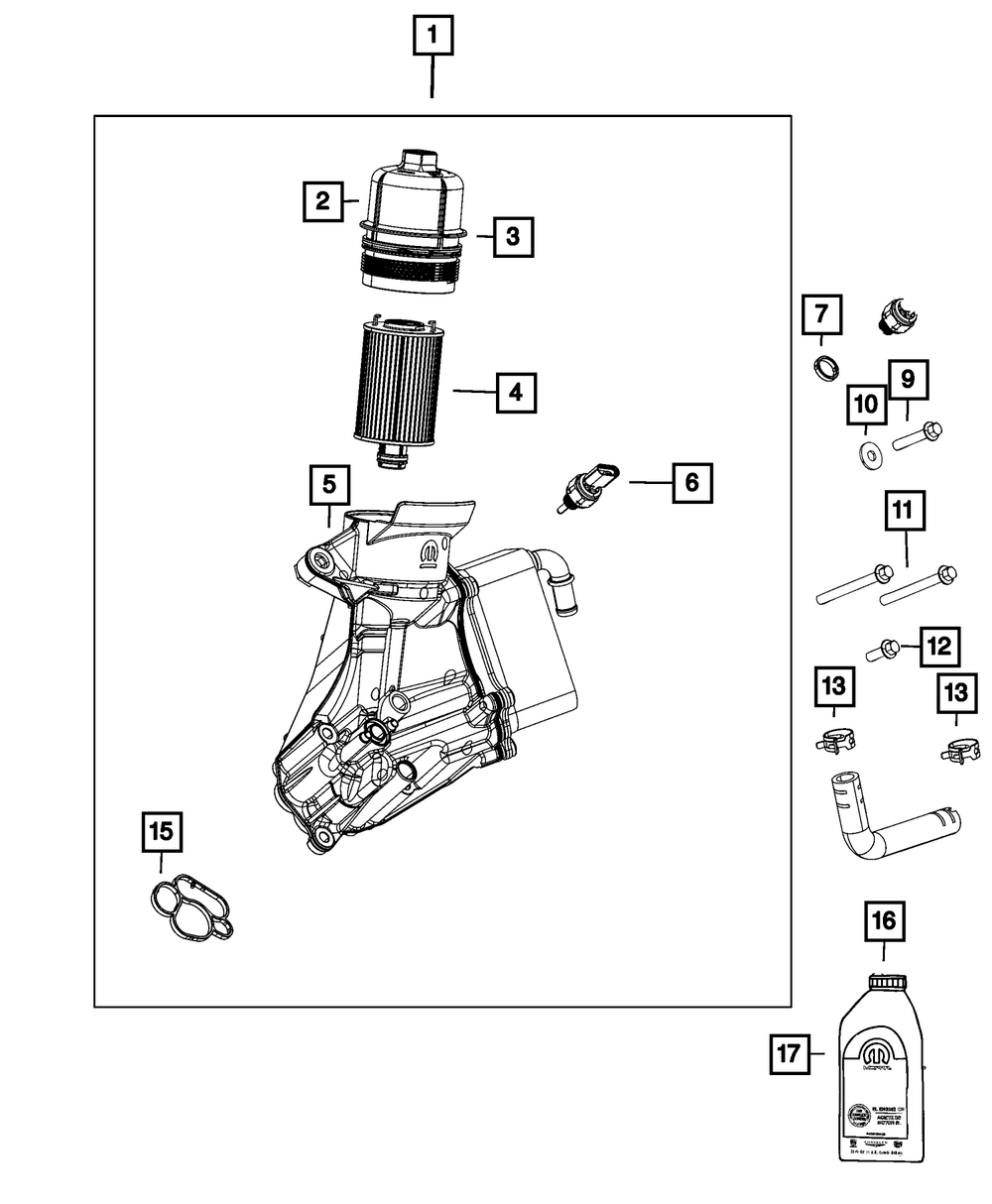 Engine Oil Filter | Mopar | Part Number (68507598AA)Oil FiltersMy Mopar Garage