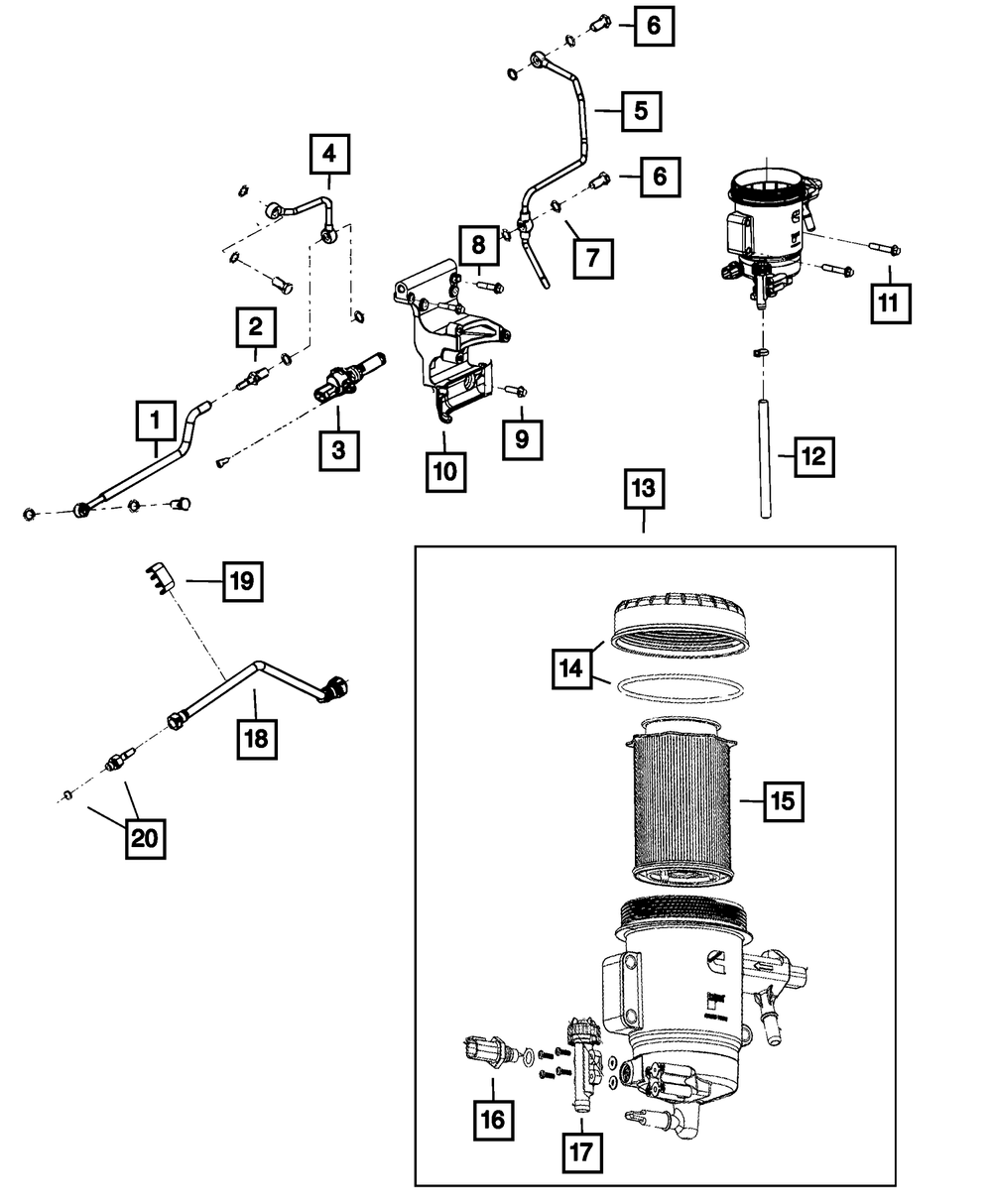 Fuel Filter | Mopar | Part Number (68157291AA)Fuel FiltersMy Mopar Garage