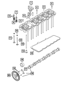 Hydraulic Lifter | Mopar | Part Number (68447565AA)