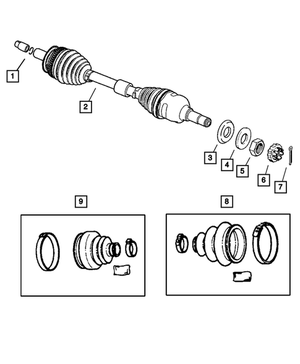 Lock Nut | Mopar | Part Number (5212525)