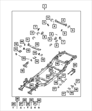 Nut- Rivet | Mopar | Part Number (6511076AA)Motor Vehicle Engine PartsMy Mopar Garage