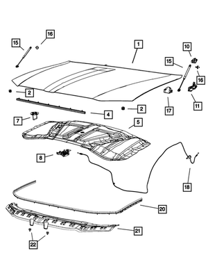 Push Pin | Mopar | Part Number (5116530AA)Motor Vehicle Frame & Body PartsMy Mopar Garage