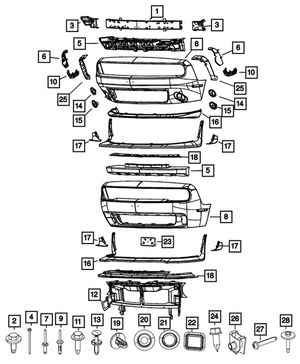 Reinforcement | Mopar | Part Number (68260155AA)
