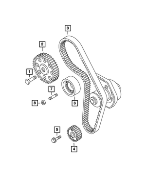 Timing Belt | Mopar | Part Number (68584937AA)