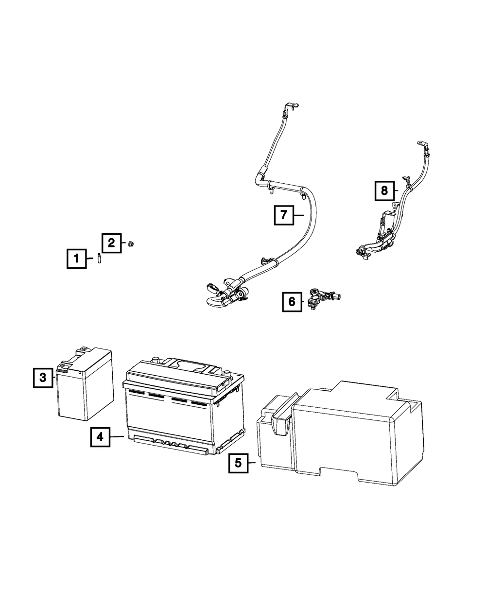 Vehicle Battery | Mopar | Part Number (BBAUX101AB)BatteriesMy Mopar Garage