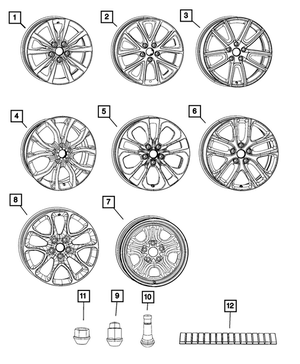 Wheel Lug Nut | Mopar | Part Number (6509422AA)Motor Vehicle Wheel PartsMy Mopar Garage